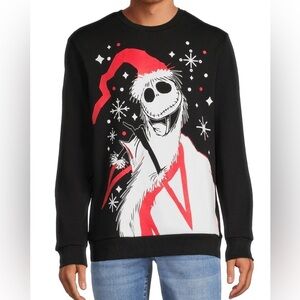 Disney Jack Skellington The Nightmare before Christmas sweatshirt, black, size M
